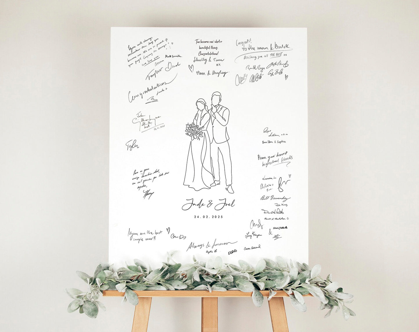 CUSTOM GUEST BOOK POSTER - Digital printable
