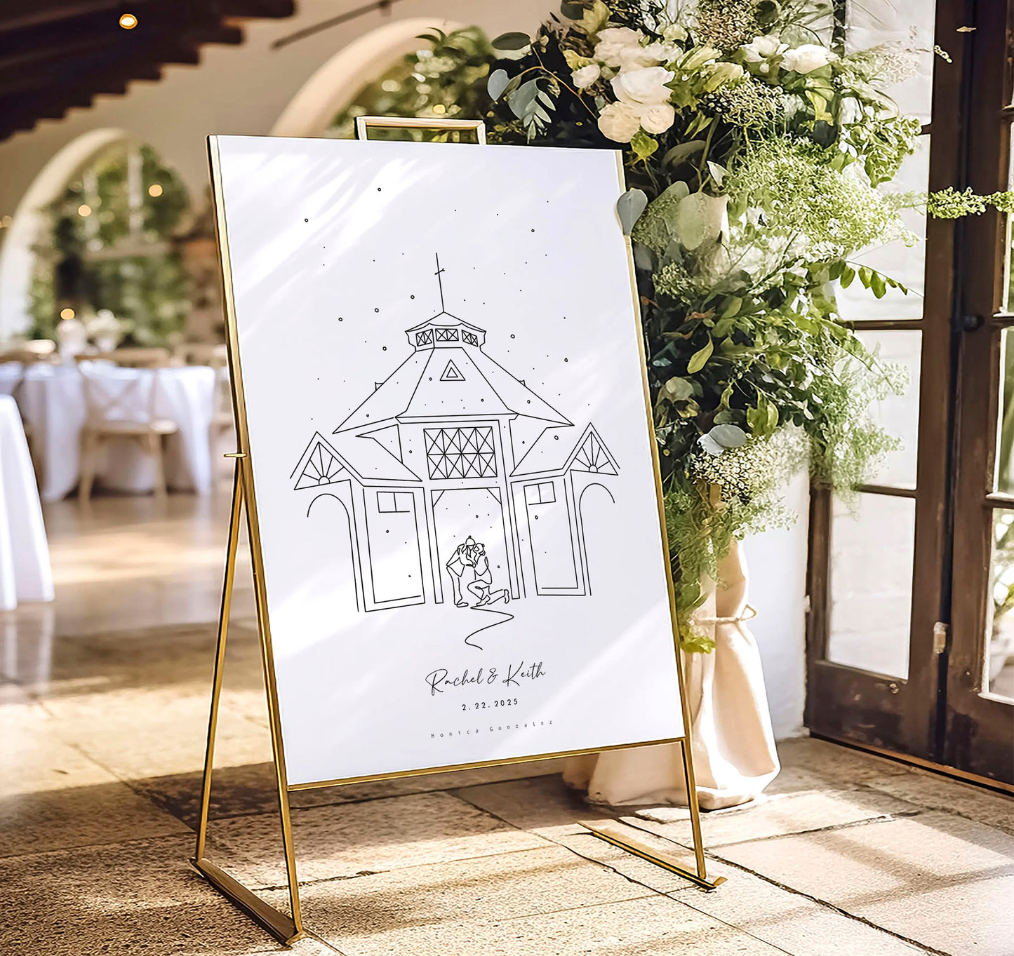 CUSTOM GUEST BOOK POSTER - Digital printable